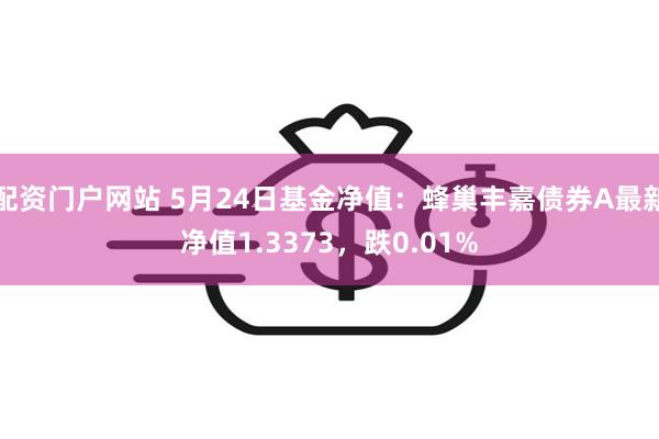 配资门户网站 5月24日基金净值：蜂巢丰嘉债券A最新净值1.3373，跌0.01%