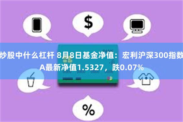 炒股中什么杠杆 8月8日基金净值：宏利沪深300指数A最新净值1.5327，跌0.07%