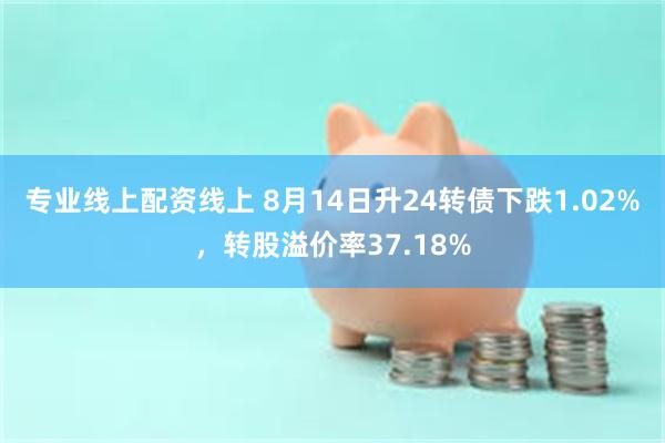 专业线上配资线上 8月14日升24转债下跌1.02%，转股溢价率37.18%